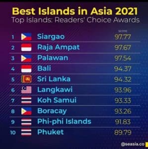 best islands in Asia island hopping