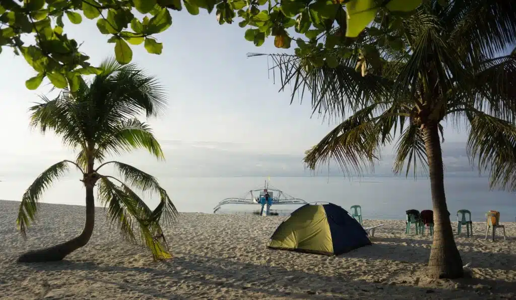 Kalanggaman Island camping