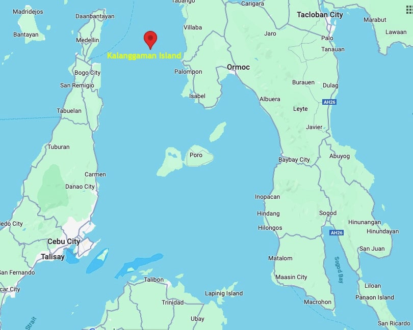 Kalanggaman Island map