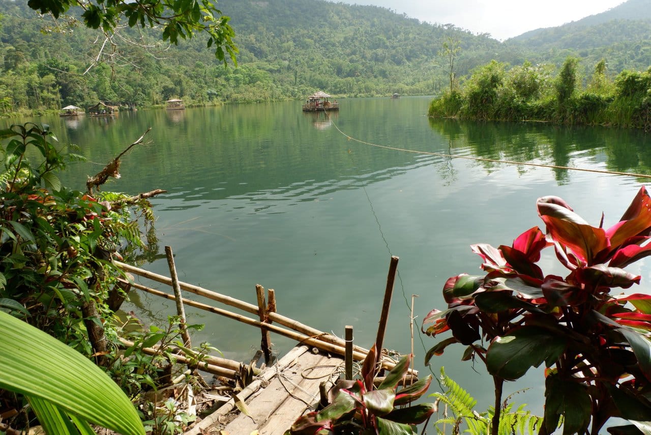 Panaon Island lake swimming