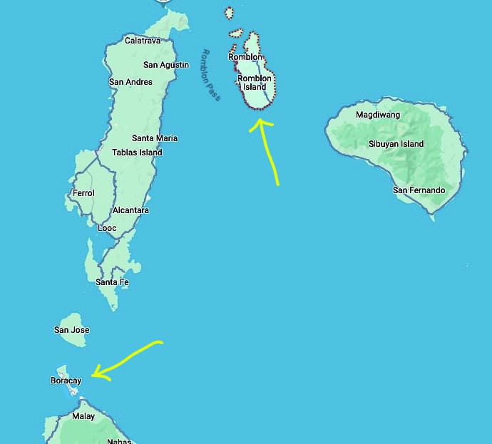 Romblon island map